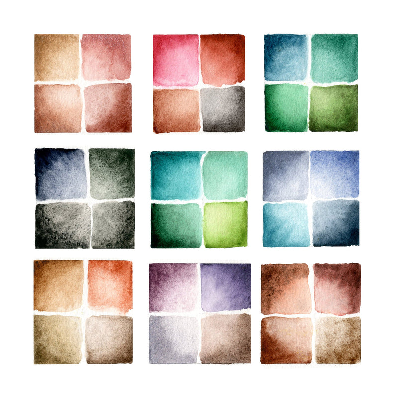 Daniel Smith Extra Fine Watercolour Dot Card - Mineral Marvel Pack (36 Colours)