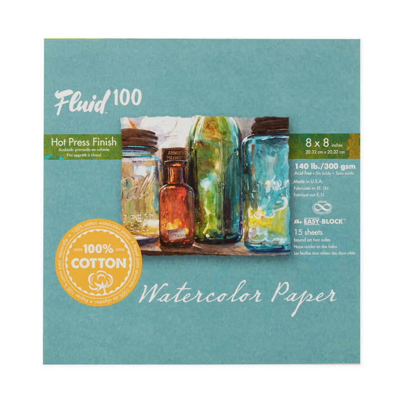 Fluid 100 Watercolour Blocks - Hot Press