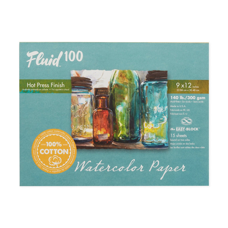 Fluid 100 Watercolour Blocks - Hot Press