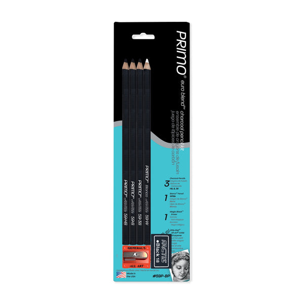 General's Primo Euro Blend Compressed Charcoal Sticks