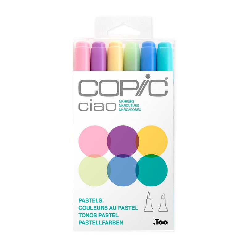 Copic Ciao Marker Set of 6 Pastels