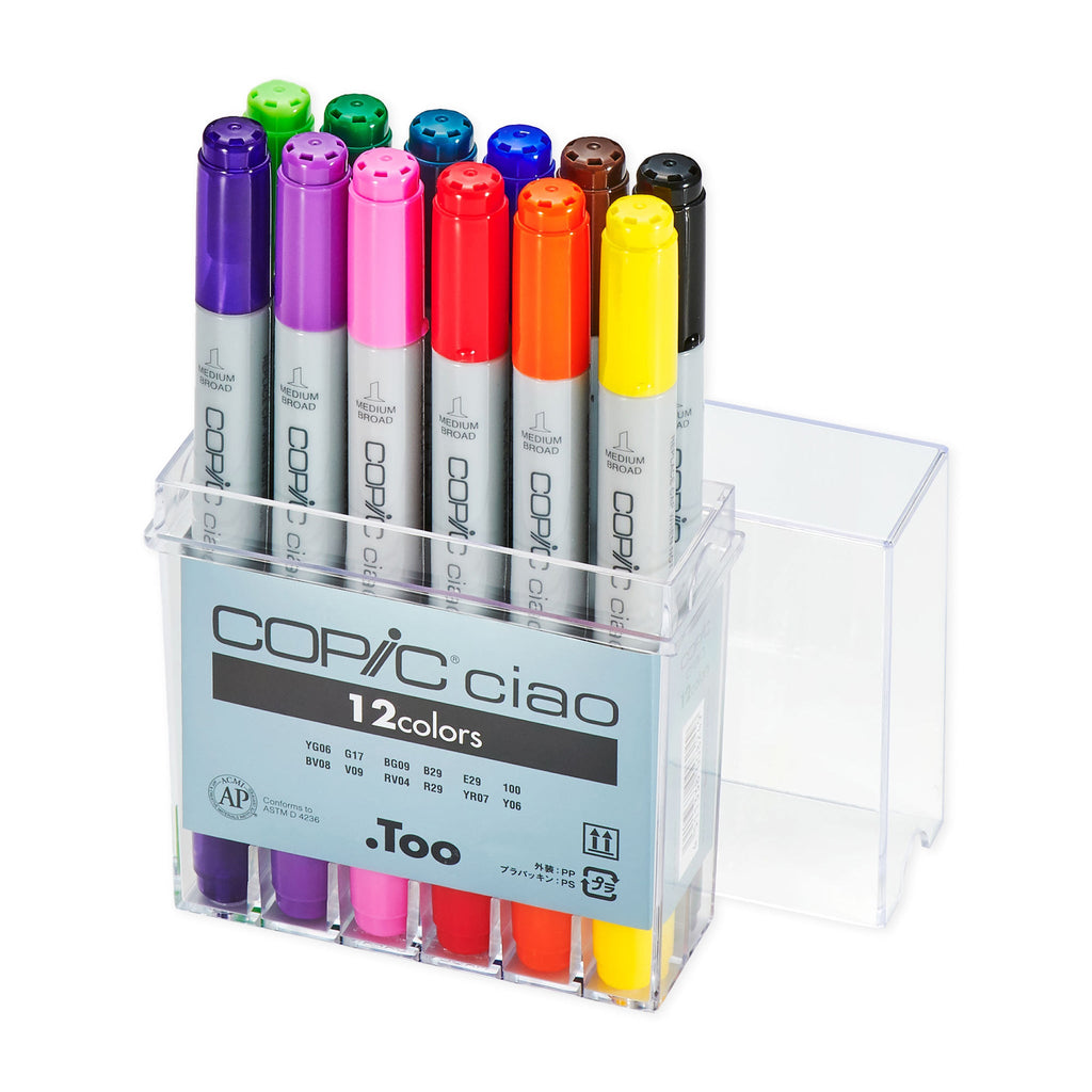 Copic Sketch Markers - Basic 12 Colors Set B