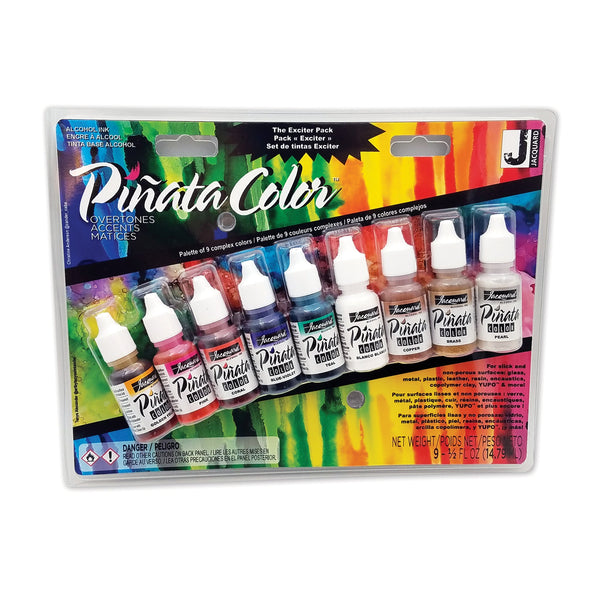 Jacquard Pinata Alcohol Ink Overtones Pack - 9 x 0.5oz