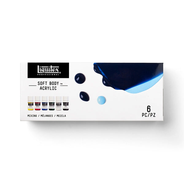 Liquitex Soft Body Acrylic - Mixing Set 6x22ml