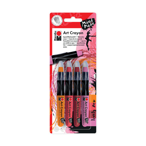 Marabu Art Crayon Set Lovely Red