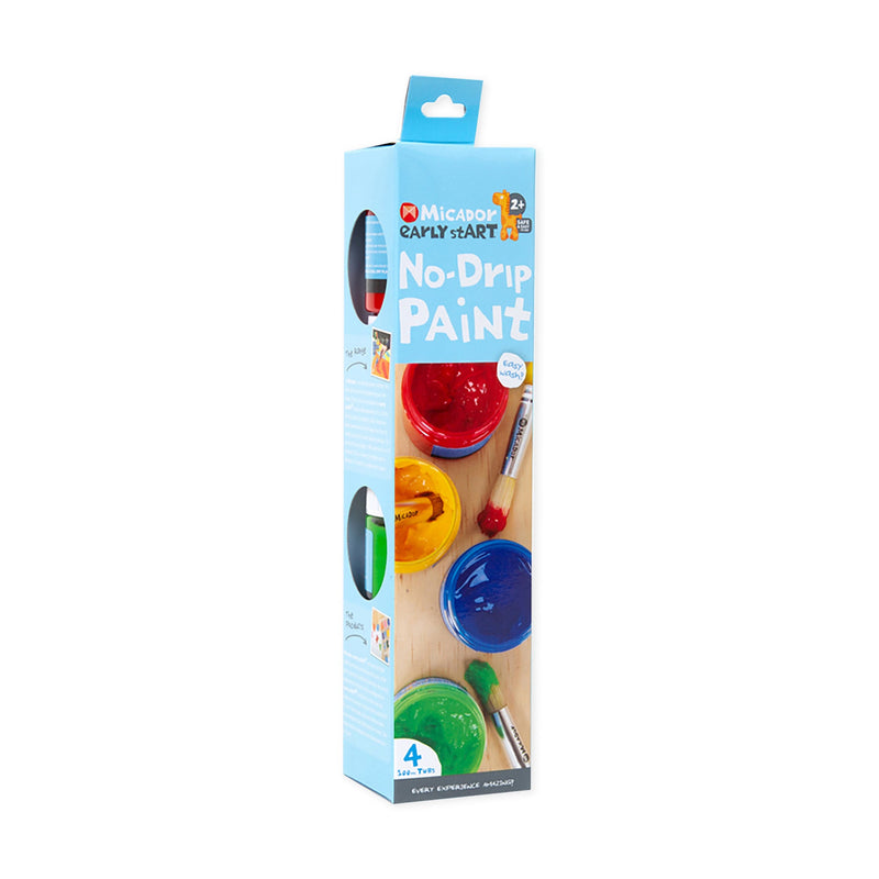 Micador Early Start No-Drip Finger Paint Set of 4
