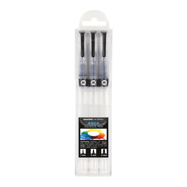 Molotow GRAFX Aqua Squeeze Pen Basic Set of 3