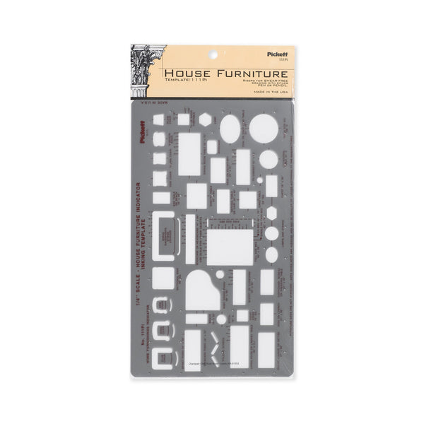 Chartpak-Pickett 111PI House Furniture Indicator Template
