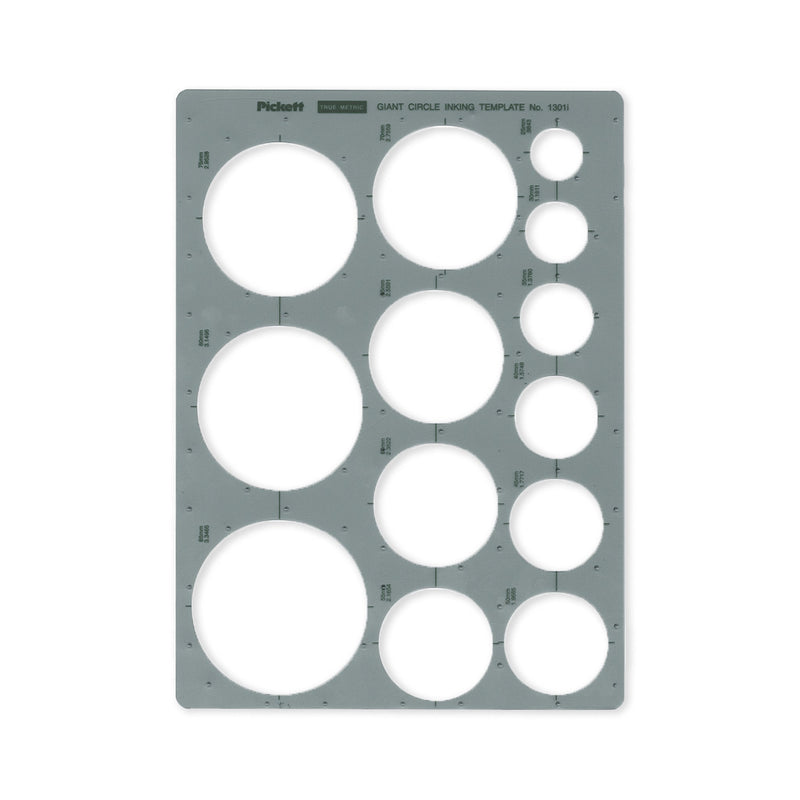 Chartpak-Pickett 1301I Large Metric Circle Template 25mm-85mm