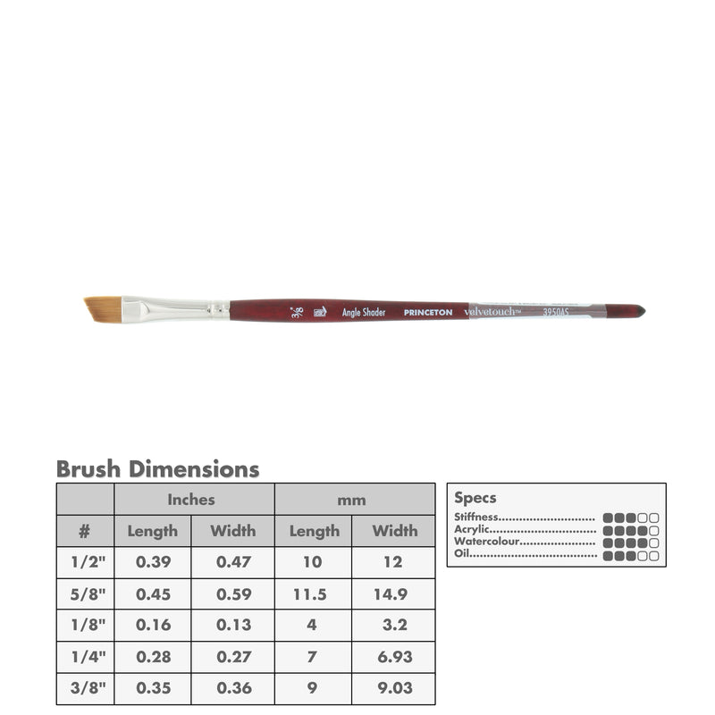 Princeton 3950 Velvetouch Mix Media Brushes