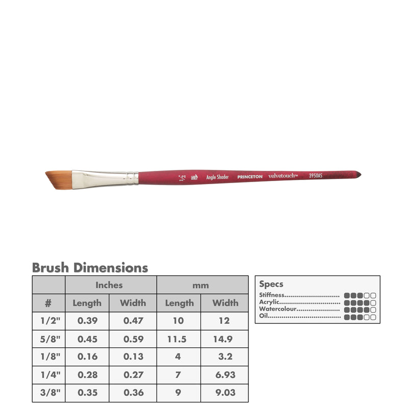 Princeton 3950 Velvetouch Mix Media Brushes