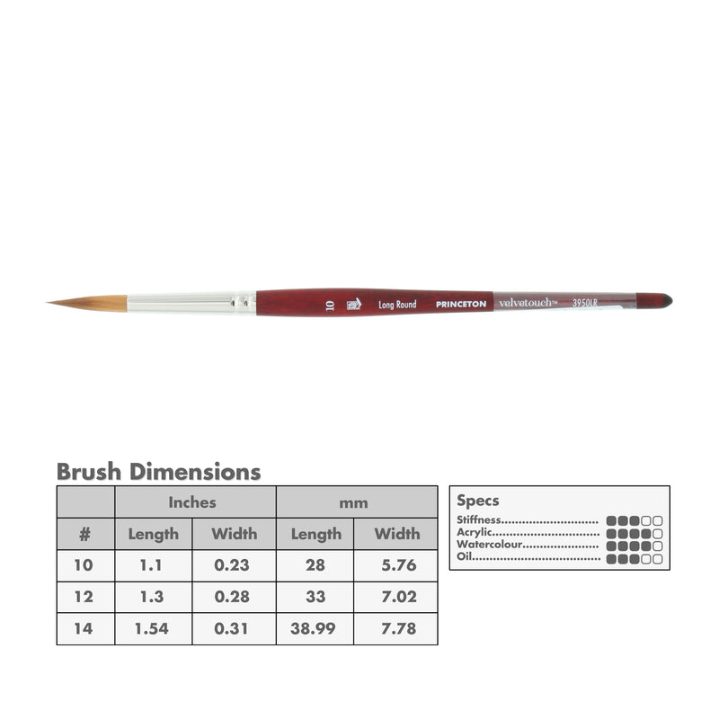 Princeton 3950 Velvetouch Mix Media Brushes