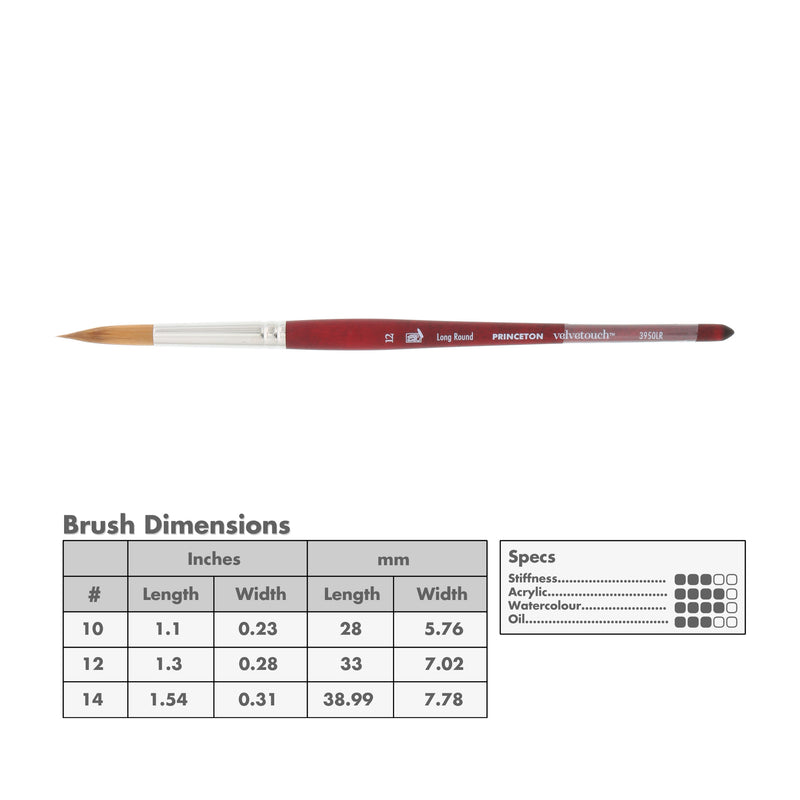 Princeton 3950 Velvetouch Mix Media Brushes