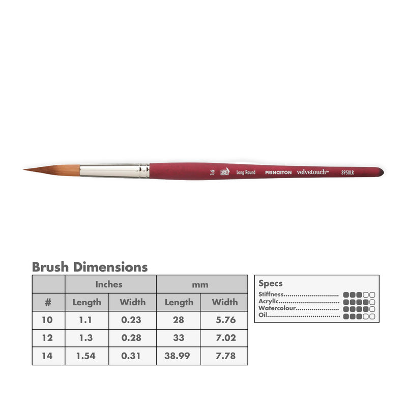 Princeton 3950 Velvetouch Mix Media Brushes