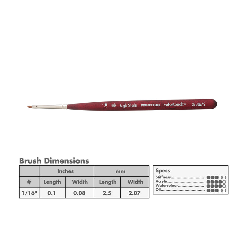 Princeton 3950 Velvetouch Mix Media Brushes