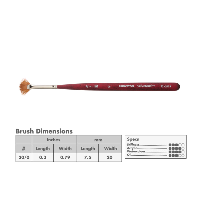 Princeton 3950 Velvetouch Mix Media Brushes