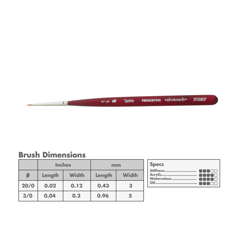 Princeton 3950 Velvetouch Mix Media Brushes