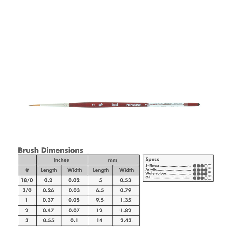 Princeton 3950 Velvetouch Mix Media Brushes