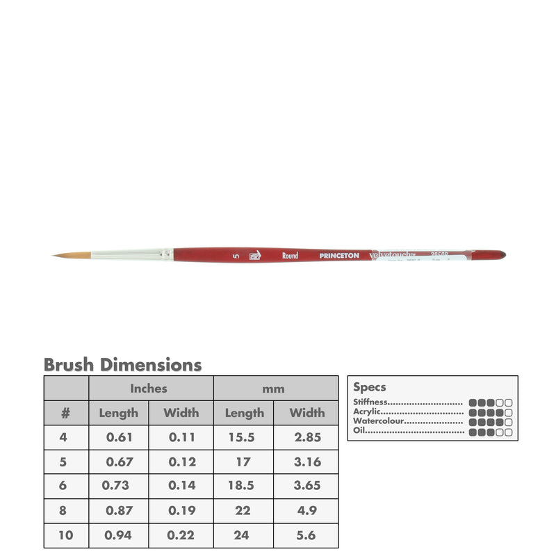 Princeton 3950 Velvetouch Mix Media Brushes