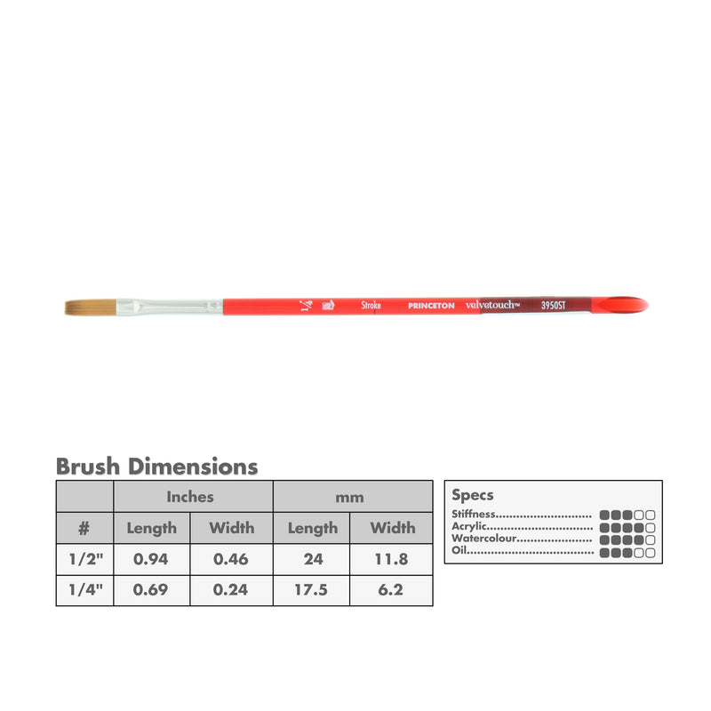 Princeton 3950 Velvetouch Mix Media Brushes