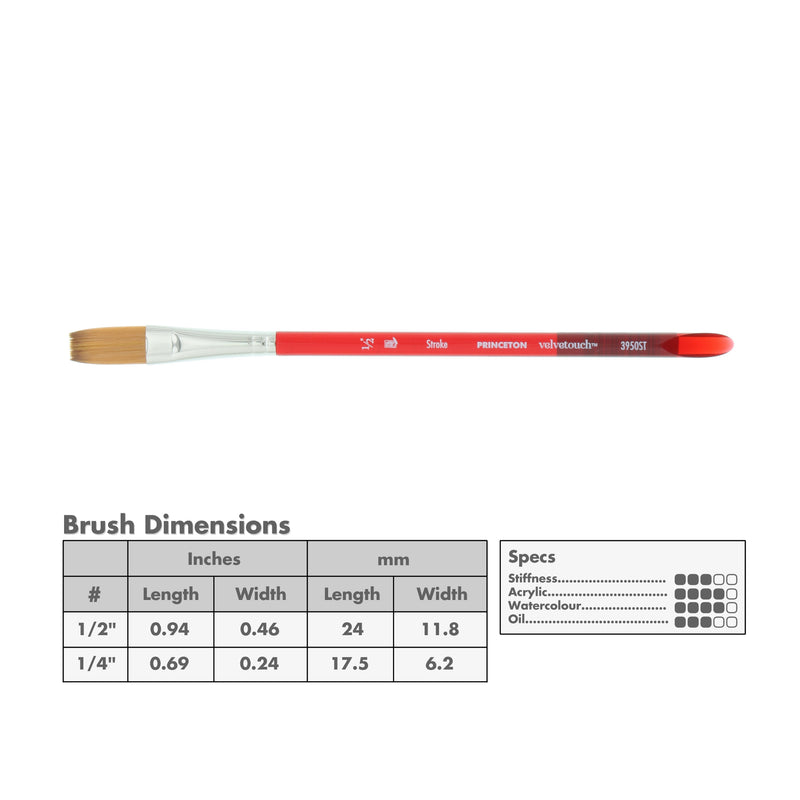 Princeton 3950 Velvetouch Mix Media Brushes