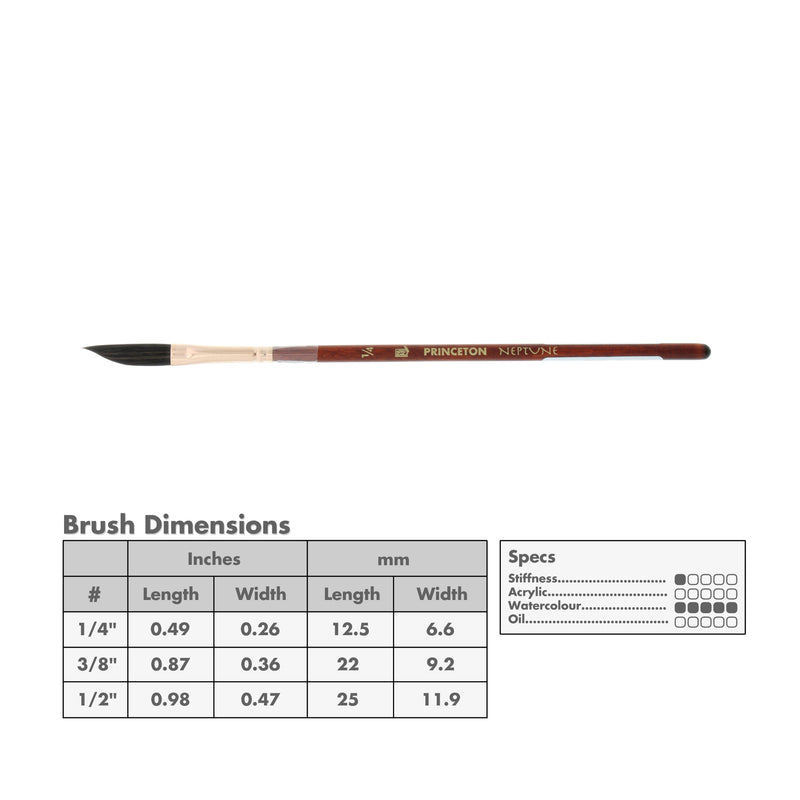 Princeton 4750 Series Neptune Watercolour Brushes