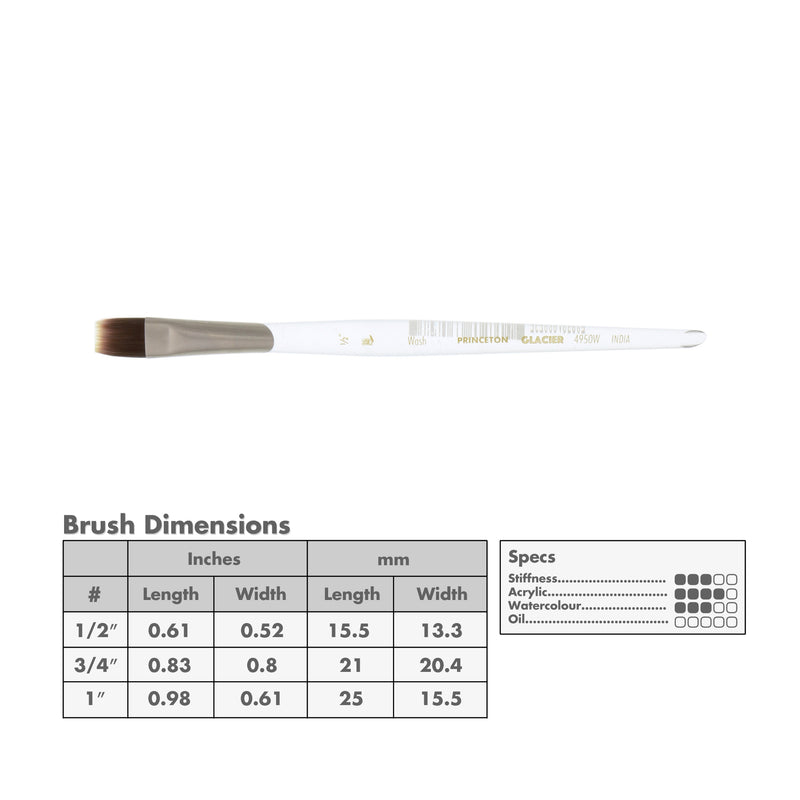 Princeton Glacier 4950 Series Synthetic Brushes