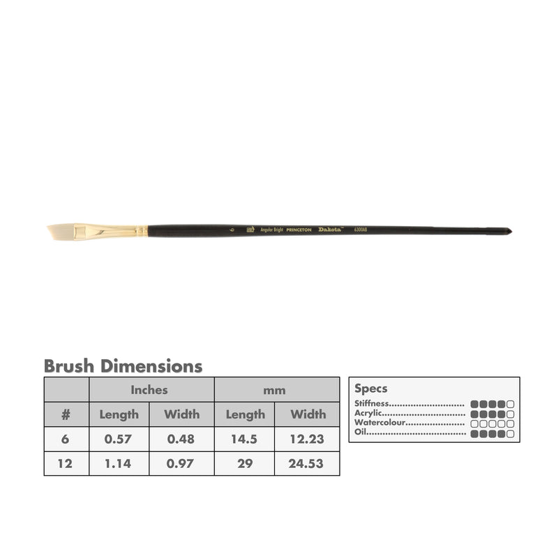 Princeton 6300 Dakota Synthetic Brushes