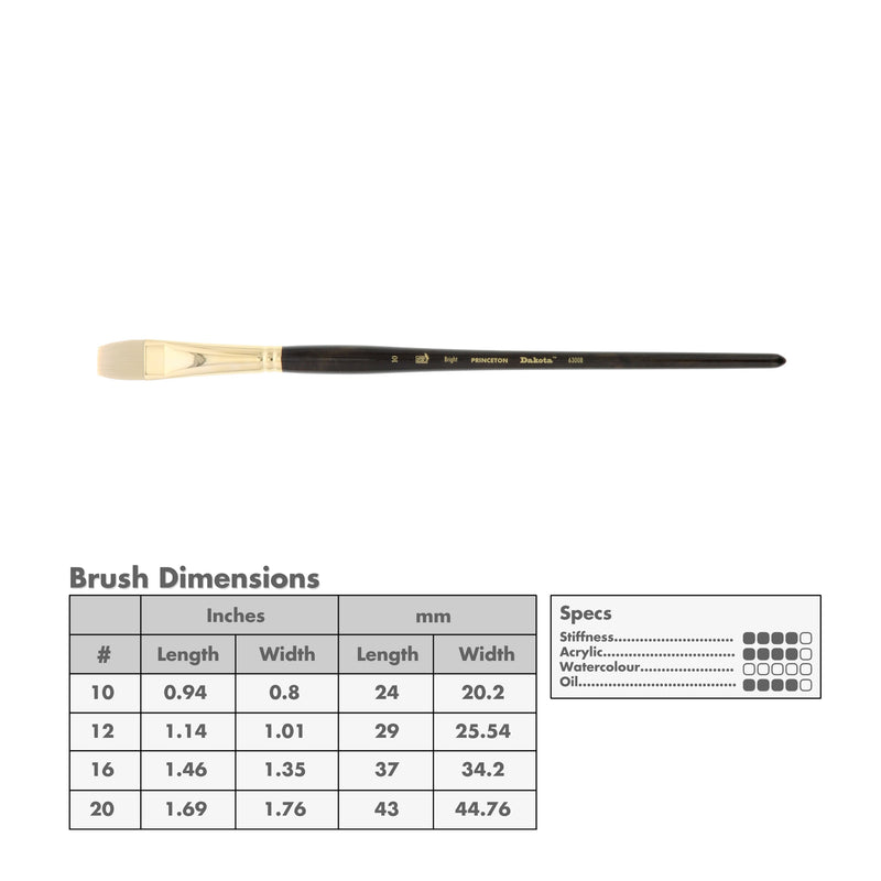 Princeton 6300 Dakota Synthetic Brushes