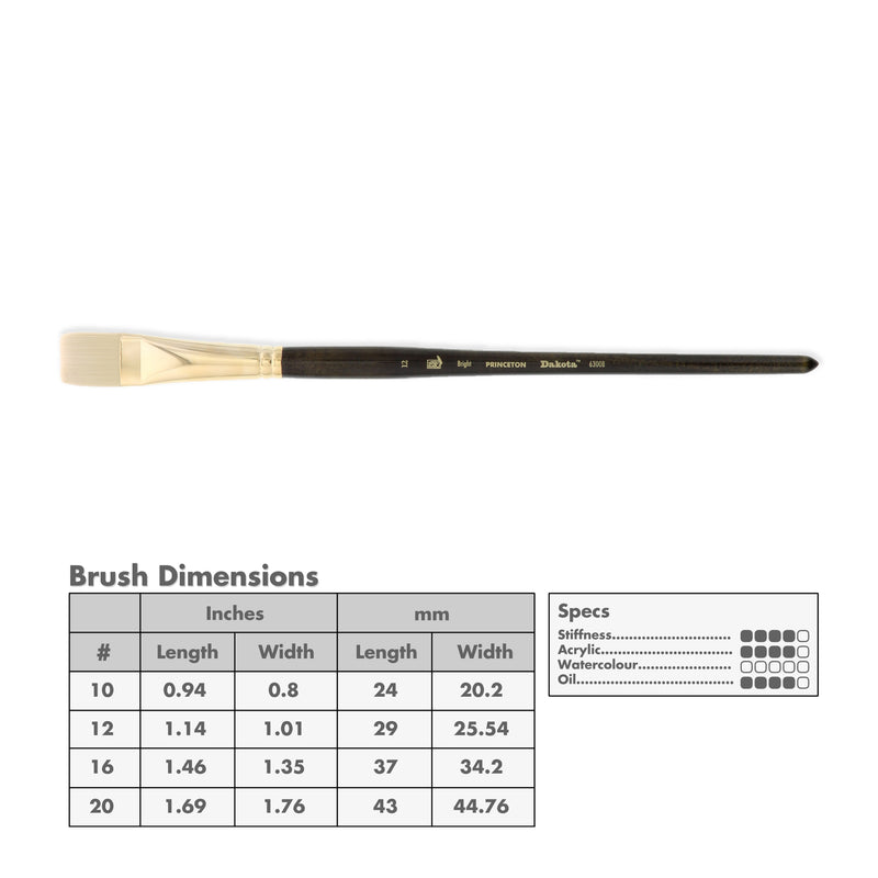 Princeton 6300 Dakota Synthetic Brushes