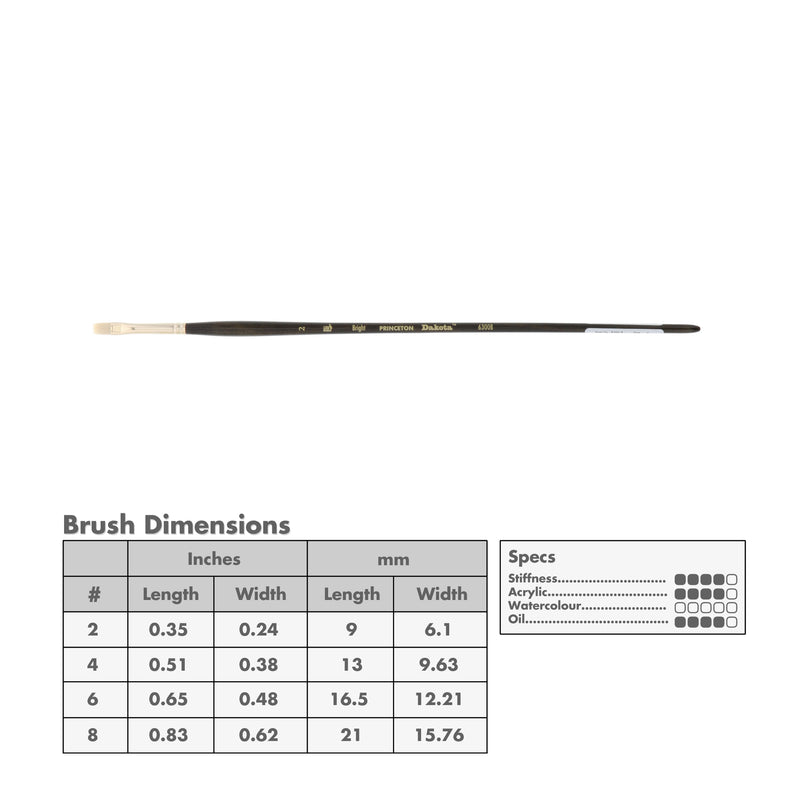 Princeton 6300 Dakota Synthetic Brushes