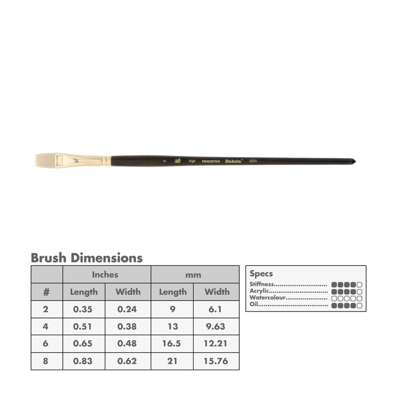 Princeton 6300 Dakota Synthetic Brushes