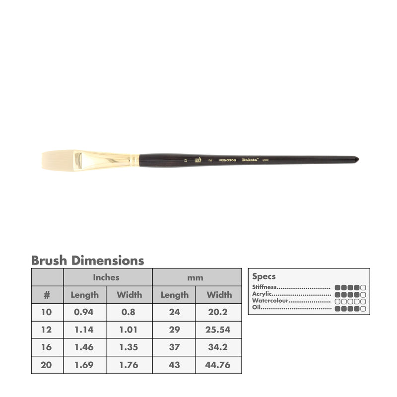 Princeton 6300 Dakota Synthetic Brushes