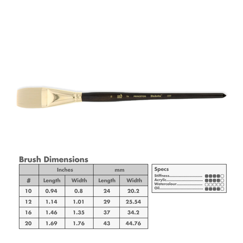 Princeton 6300 Dakota Synthetic Brushes