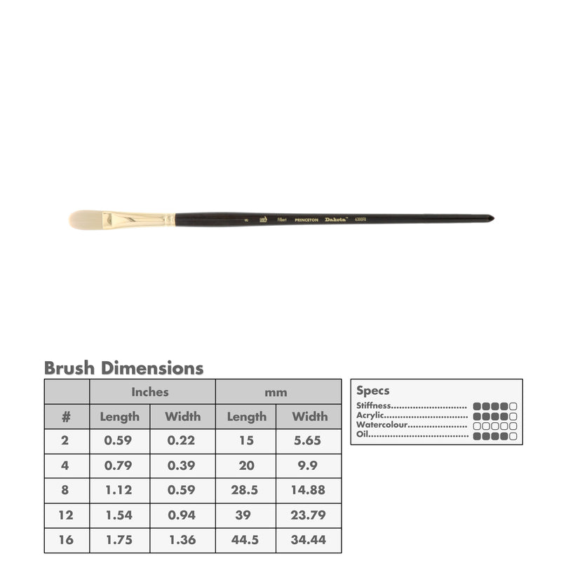 Princeton 6300 Dakota Synthetic Brushes