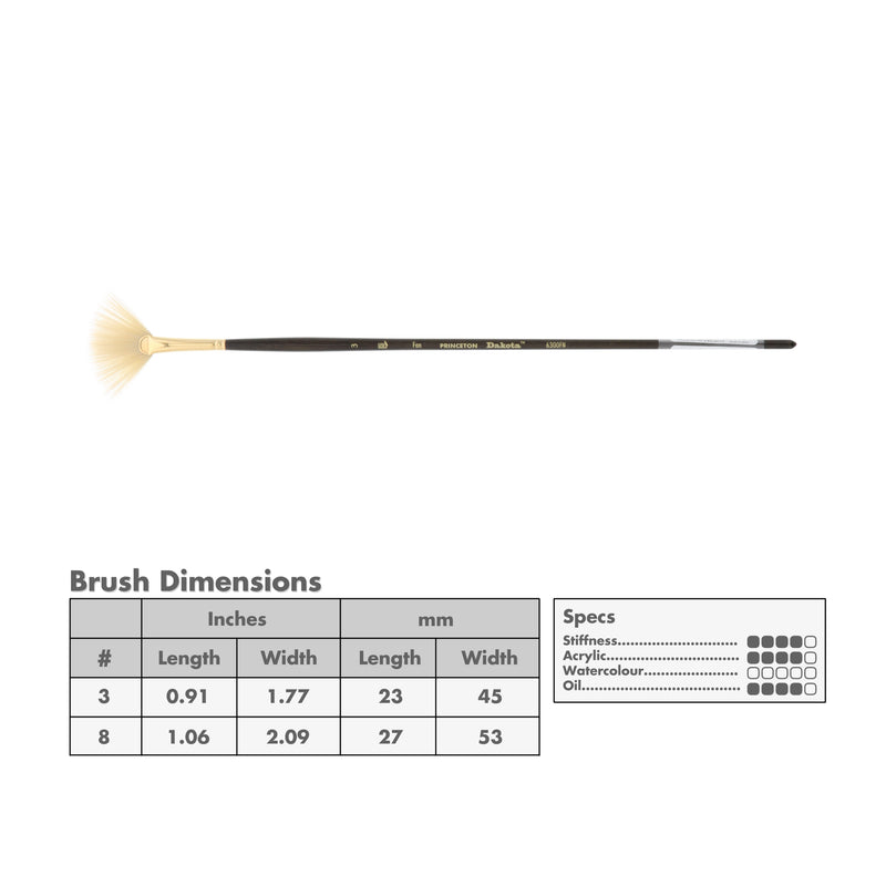 Princeton 6300 Dakota Synthetic Brushes