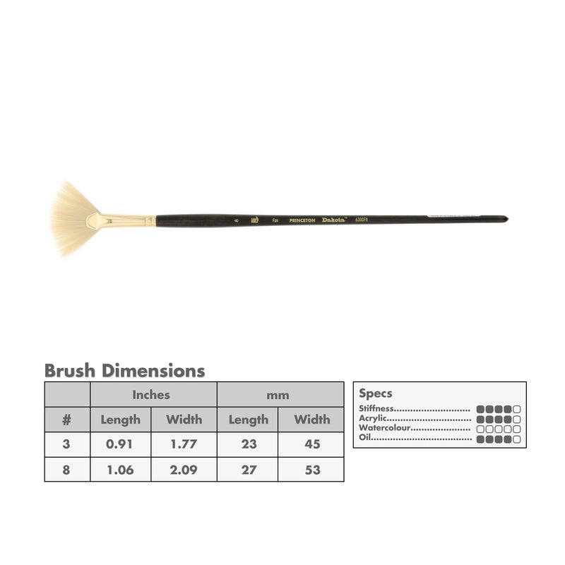 Princeton 6300 Dakota Synthetic Brushes