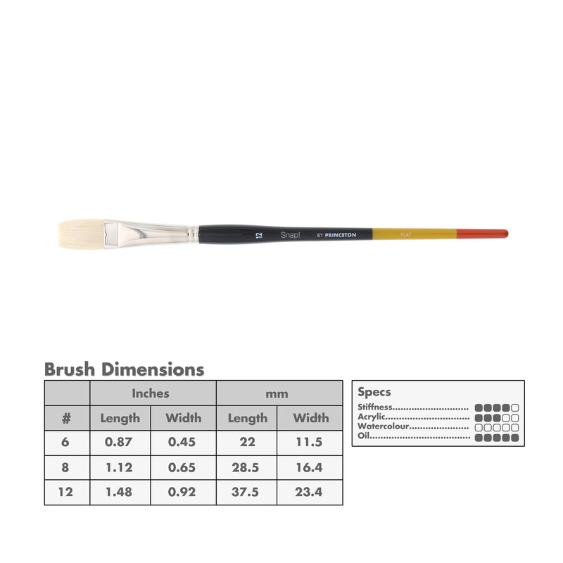 Princeton 9700 Snap! Bristle Long Handle Brushes