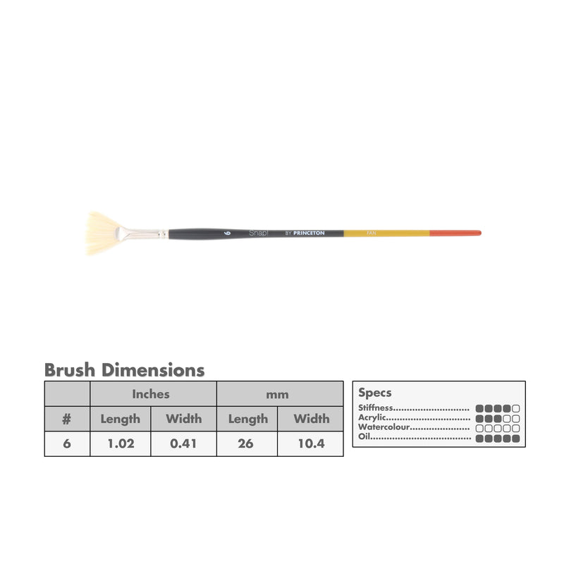 Princeton 9700 Snap! Bristle Long Handle Brushes