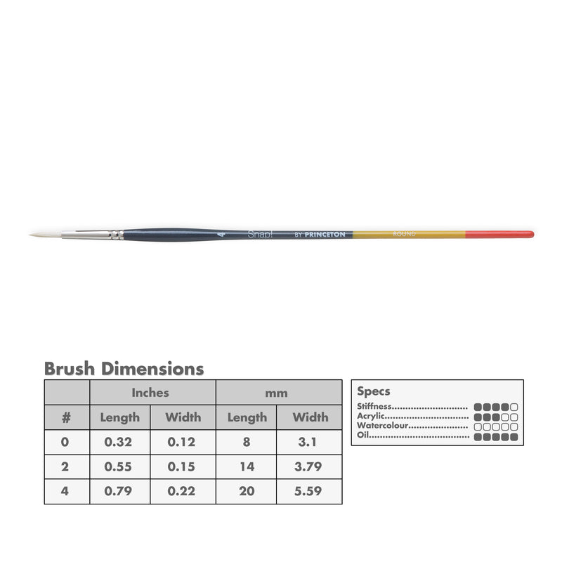 Princeton 9700 Snap! Bristle Long Handle Brushes