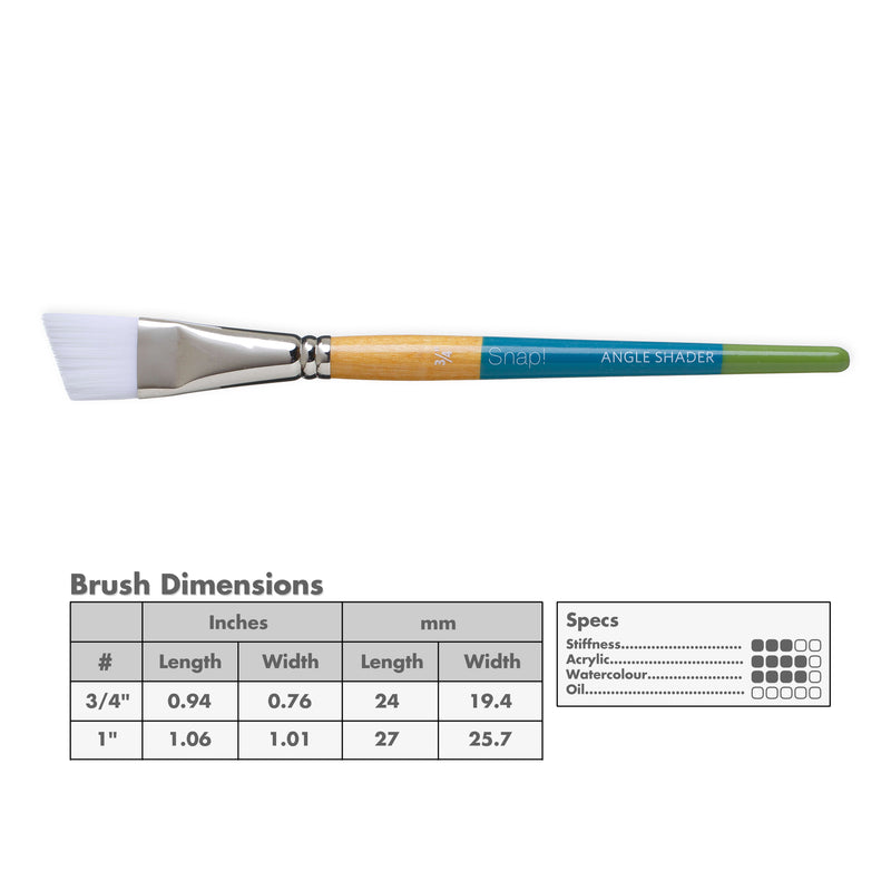 Princeton Brush Snap Bristle Brush Angle Bright 10