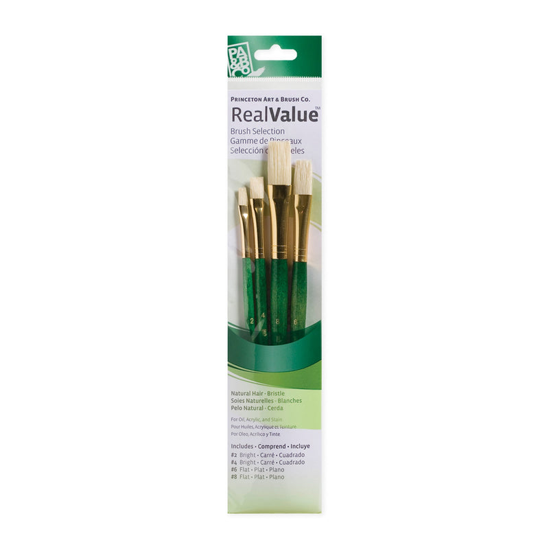 Princeton RealValue 4 Piece Brush Set - Green