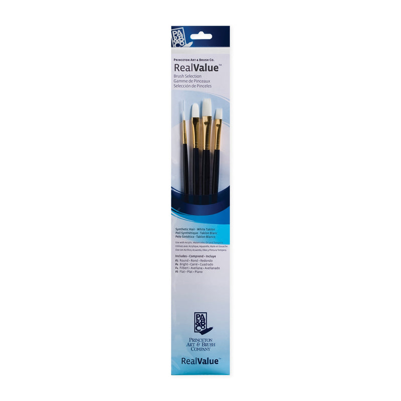 Princeton RealValue 4 Piece Brush Set - Dark Blue