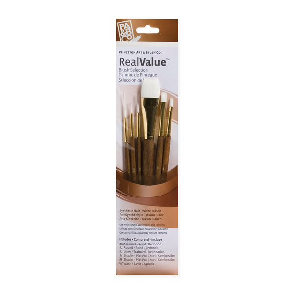 Princeton RealValue 6 Piece Brush Set - Brown #9140