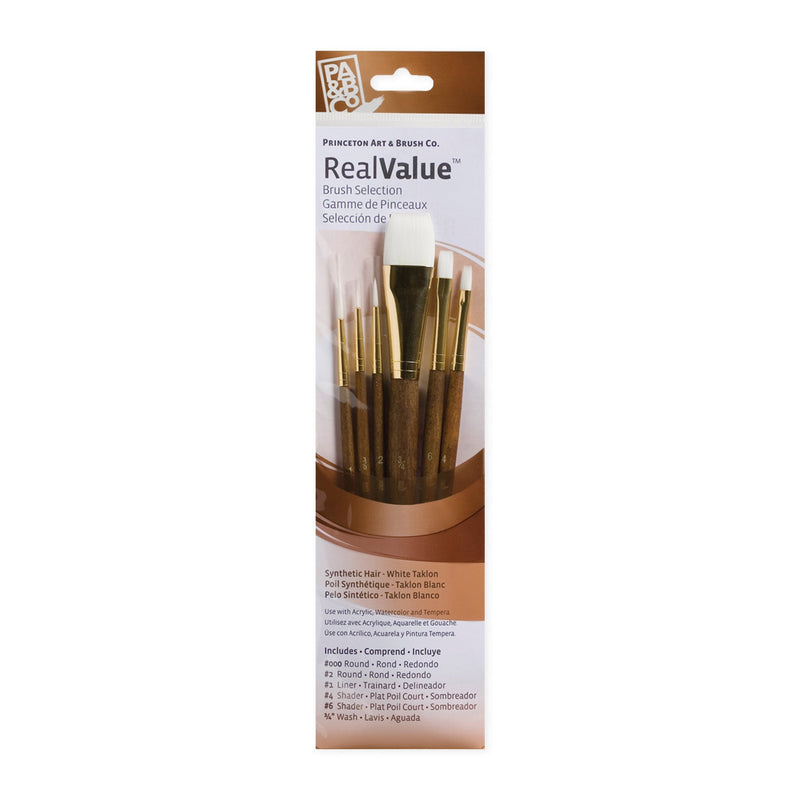 Princeton RealValue 6 Piece Brush Set - Brown