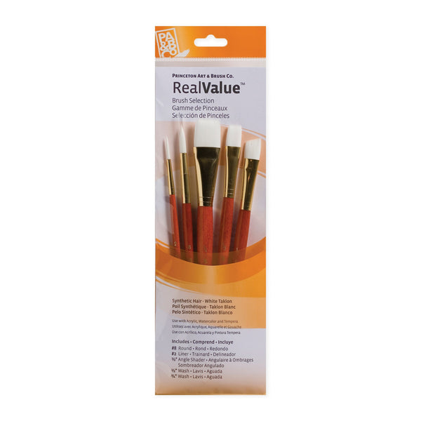 Princeton RealValue 5 Piece Brush Set - Orange #9151