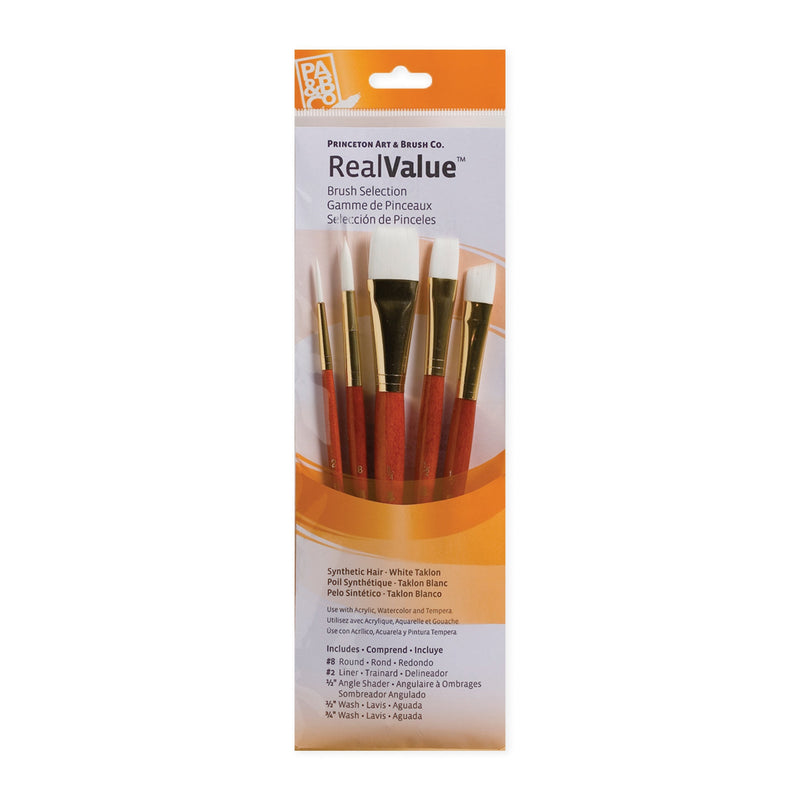 Princeton RealValue 5 Piece Brush Set - Orange