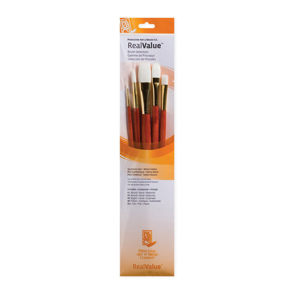 Princeton RealValue 5 Piece Brush Set - Orange #9155