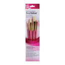 Princeton RealValue 4 Piece Brush Set - Pink