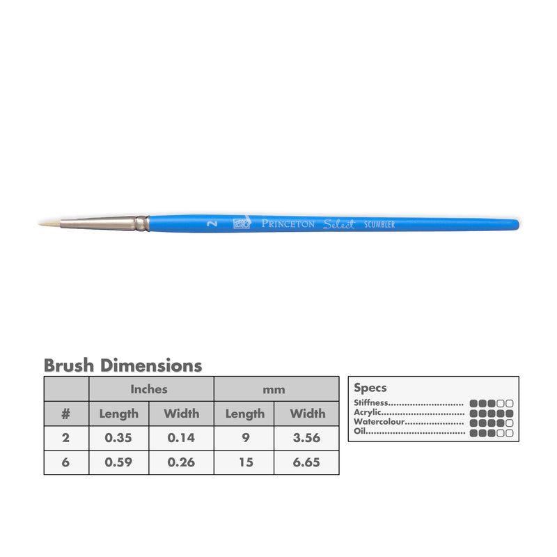 Princeton 3750 Select Artiste Bristle Brushes